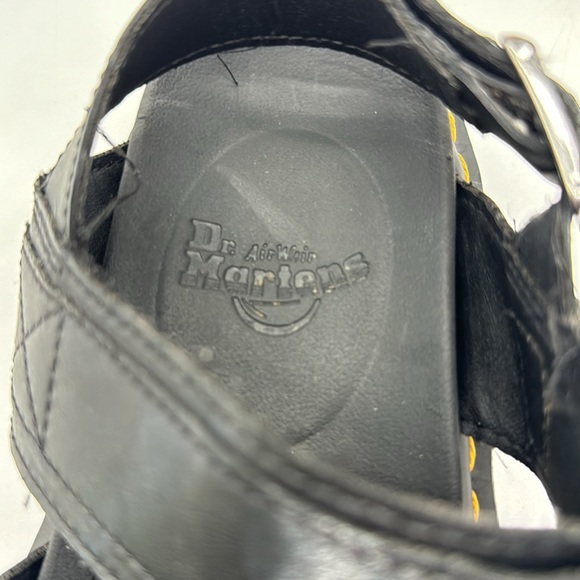 Dr. Martens Black Leather Sandals Size 7 DOC6766 - Picture 6 of 7